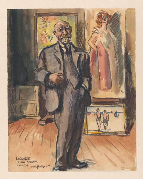 I Israels in zijn atelier 1932