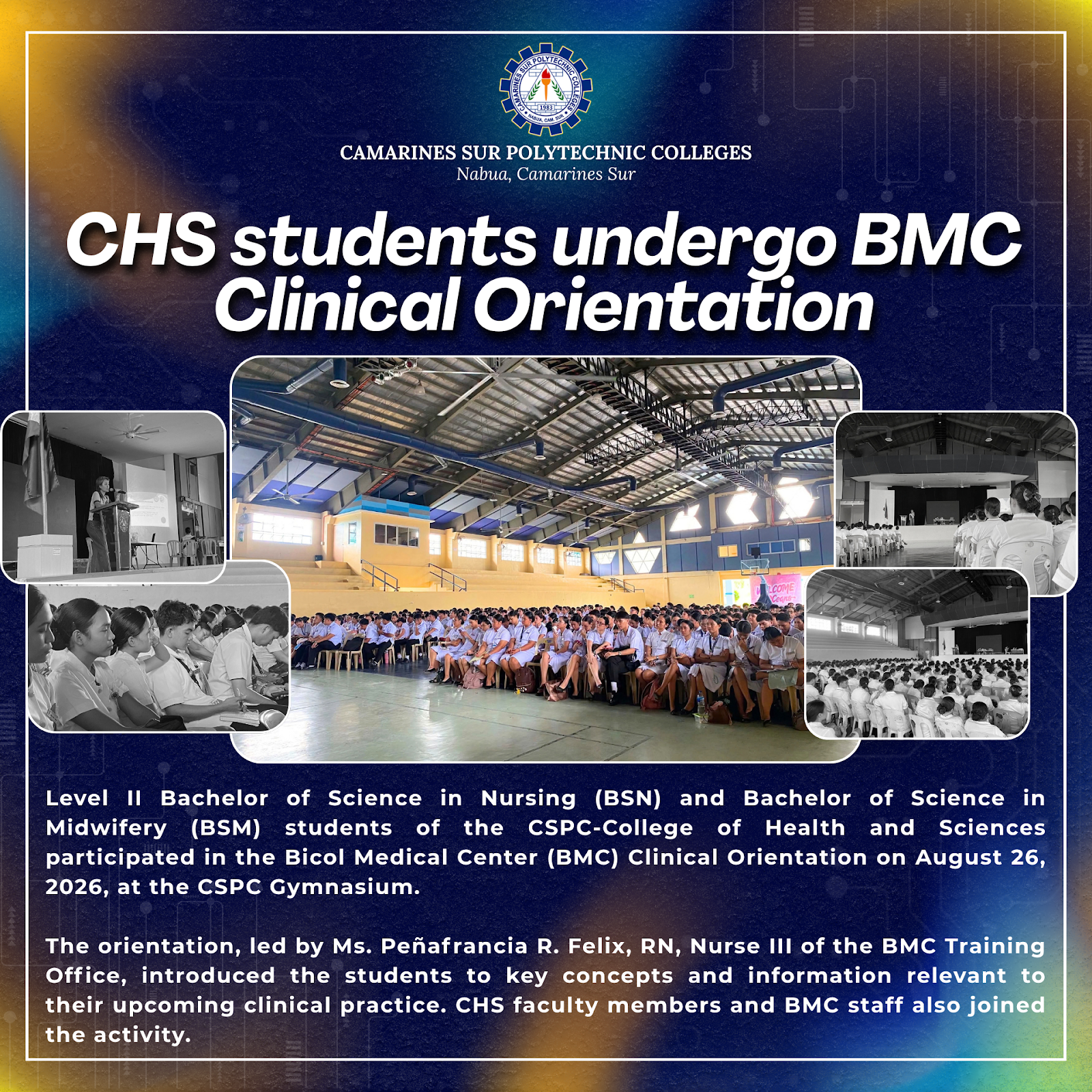 CHS students undergo BMC Clinical Orientation
