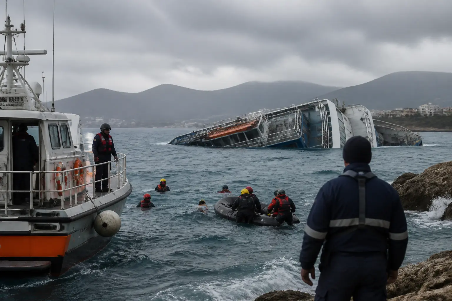 Editorial image for Ferry capsizing off northern Cyprus leaves 20 missing and eight dead