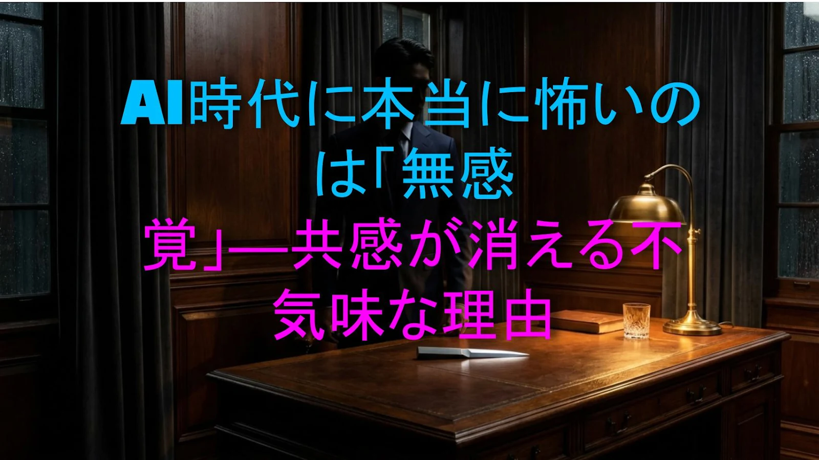 AI時代に本当に怖いのは「無感覚」—共感が消える不気味な理由