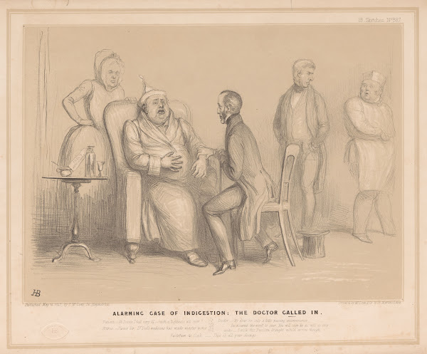 Alarming case of indigestion the doctor called in 1847 1847