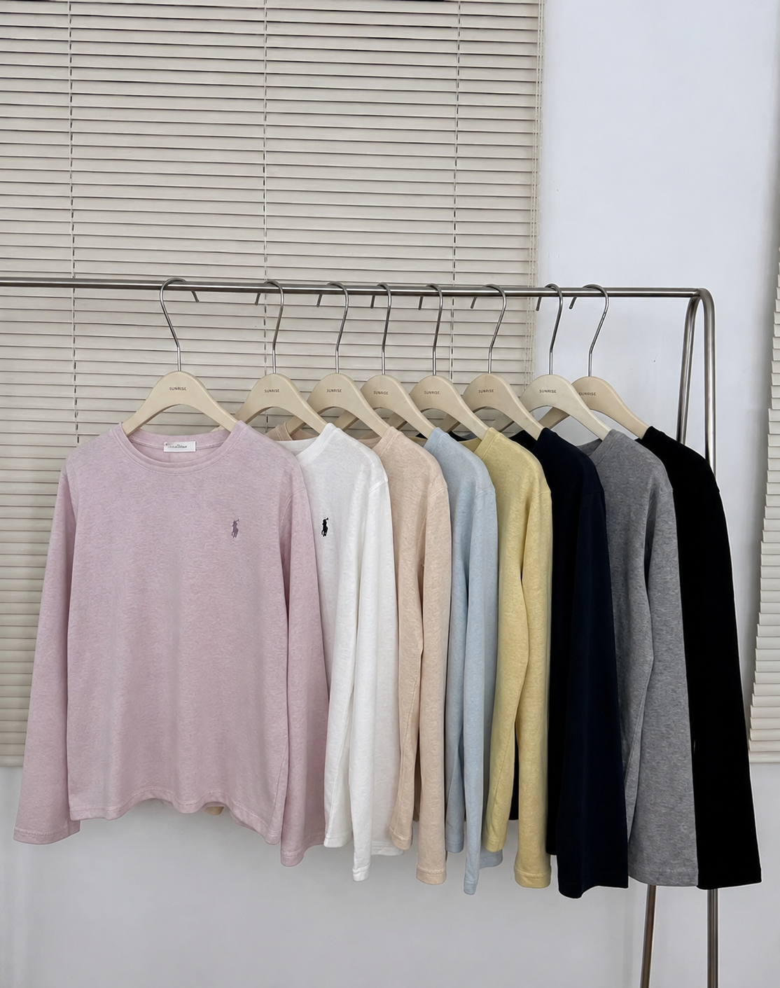 Áo thun dài tay thêu ngựa XONXEN SHOP 6900 – Image 4