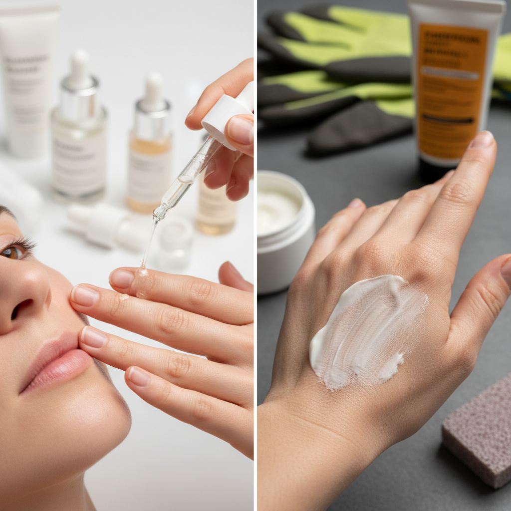 ⚖️ 얼굴 vs 손등, 치료가 완전히 달라요