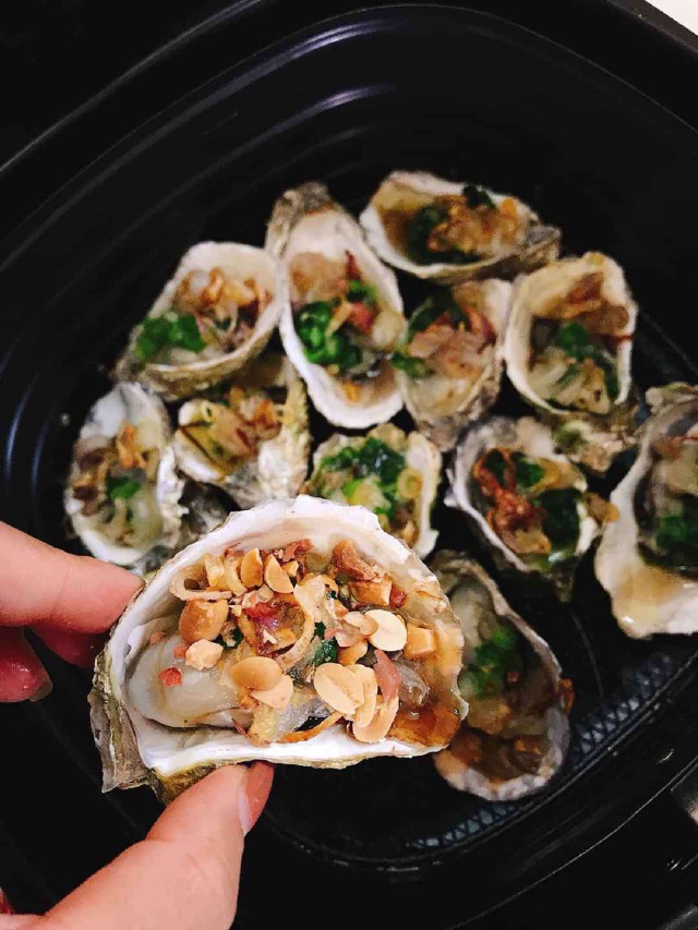 Hàu Nướng Mỡ Hành