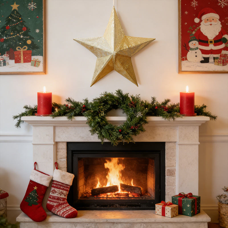 Fabric Star for the Christmas Tree Topper