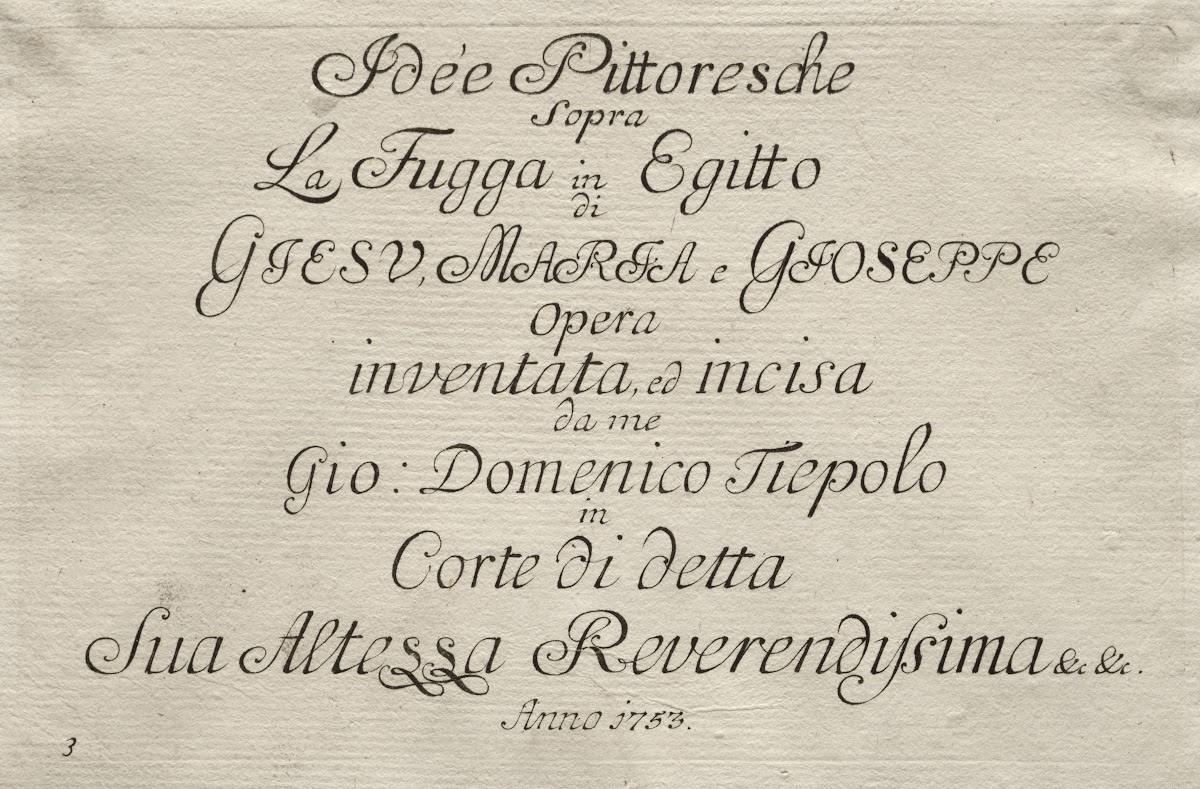 Flight into Egypt  Title Page 17501753