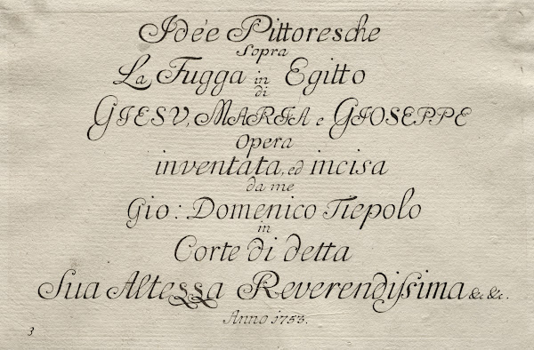 Flight into Egypt  Title Page 17501753