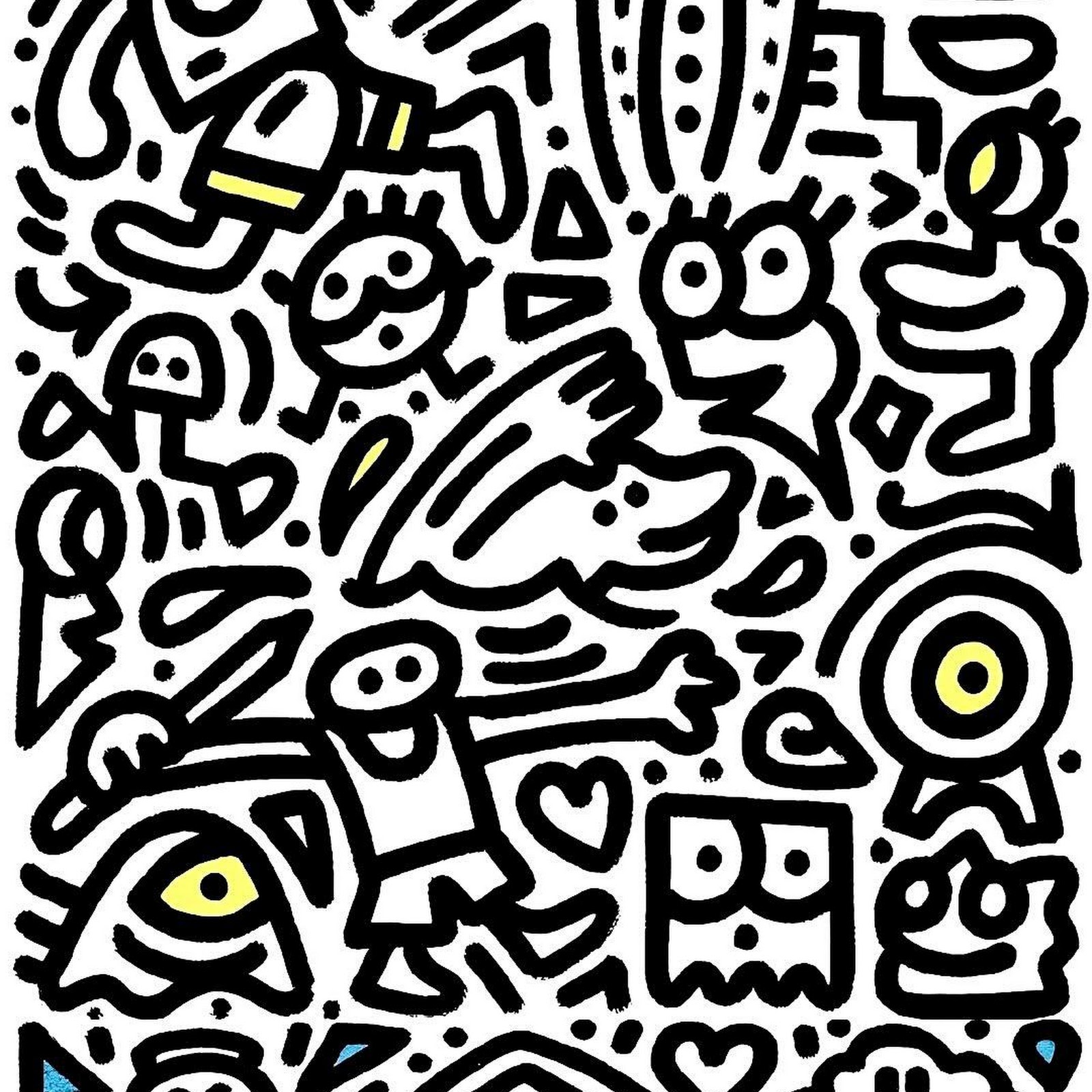 Download Doodle Art, Illustration, Black And White, Cartoon Full HD iPhone