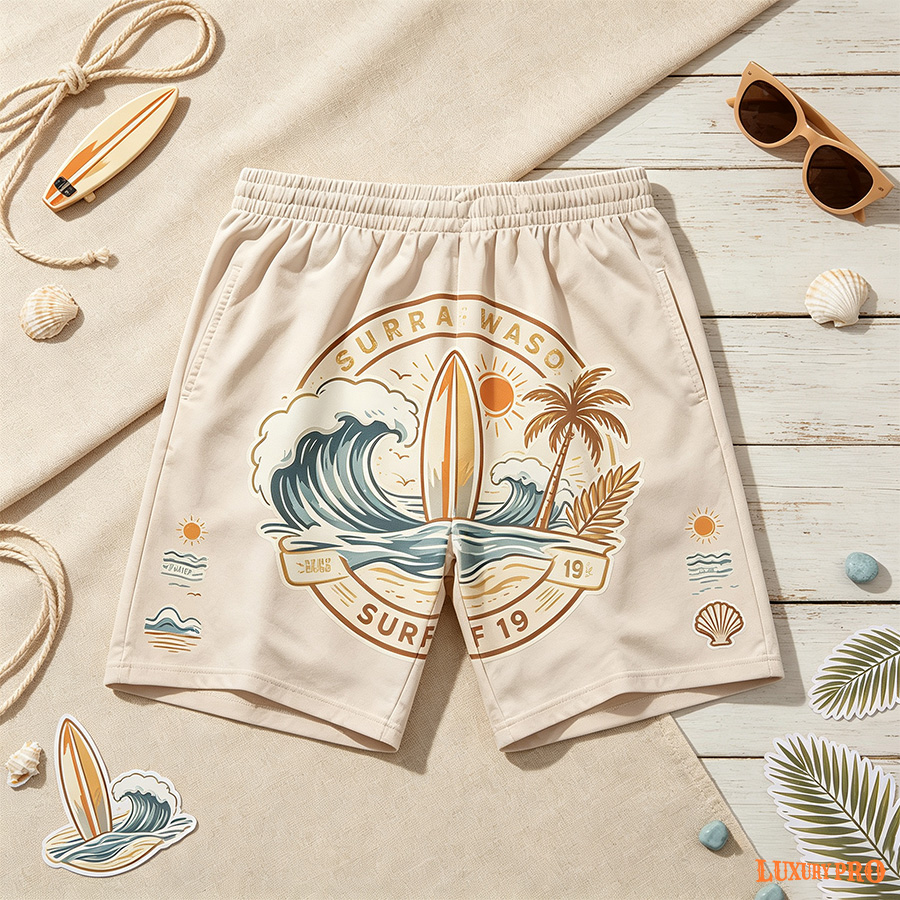 AOP Oversized Shorts‑300G Air Layer