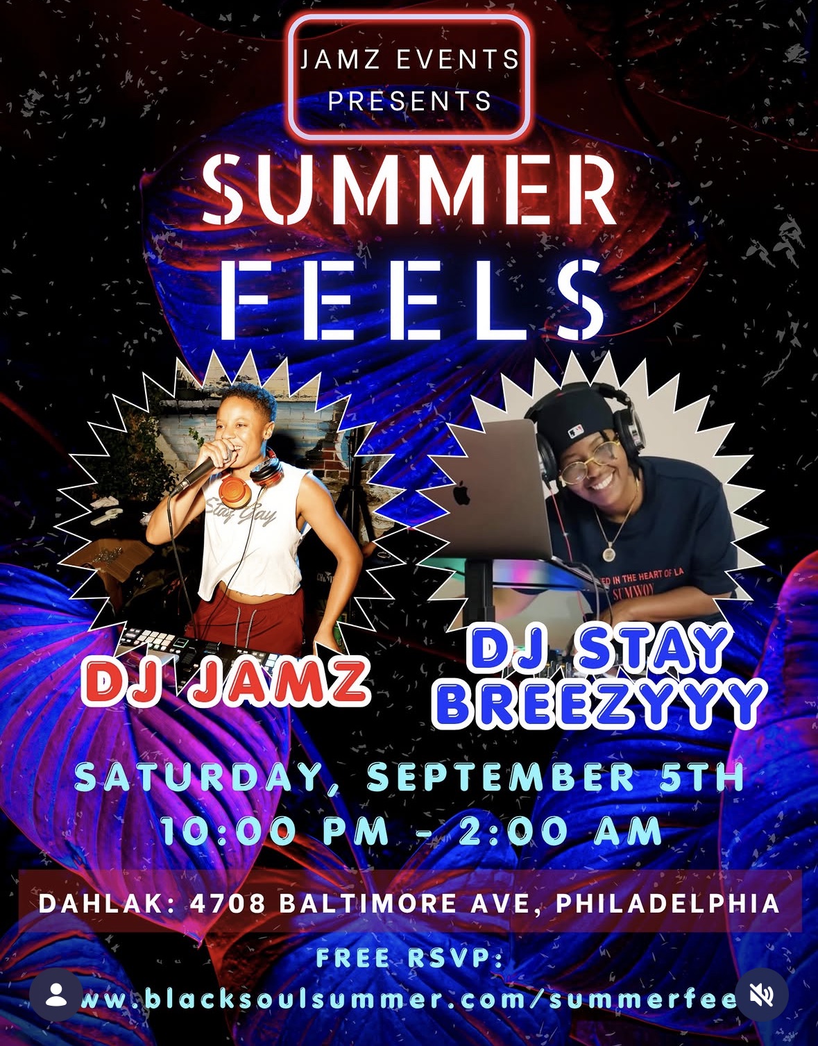 Flyer for Summer Feels
