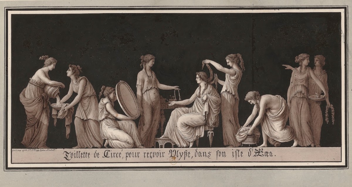 Toillette de Circé pour reçvoir Ulysse dans son isle dAeaea 1777 1825
