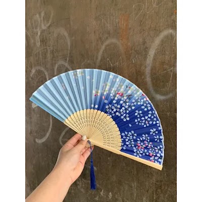 Quạt Cổ Trang Vải Lụa | Phong Cách Cổ Điển Xinh Xắn 14