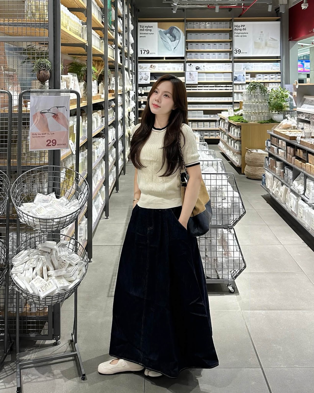 áo len ngắn tay thêu ngựa phối màu cổ XONXEN SHOP 5155 – Image 7