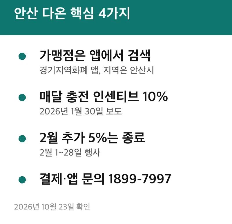 안산 다온 핵심 4가지