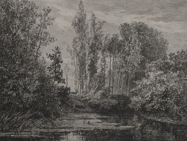Stags at the waters edge 1850