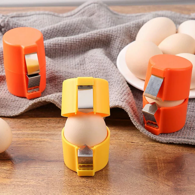 Egg topper for peeling and separating