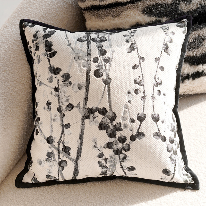 Neo-Chinese Cushion Cover, Linen, Multiple Designs