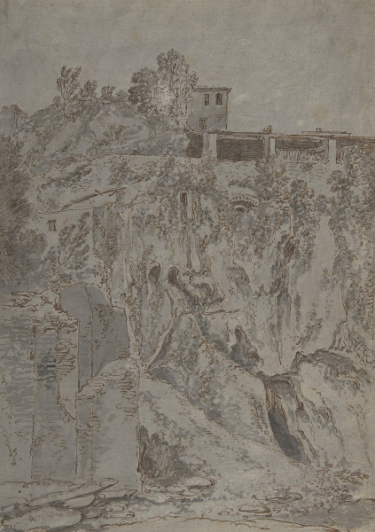 Italianate Buildings On A Hill At Tivoli 17th Century