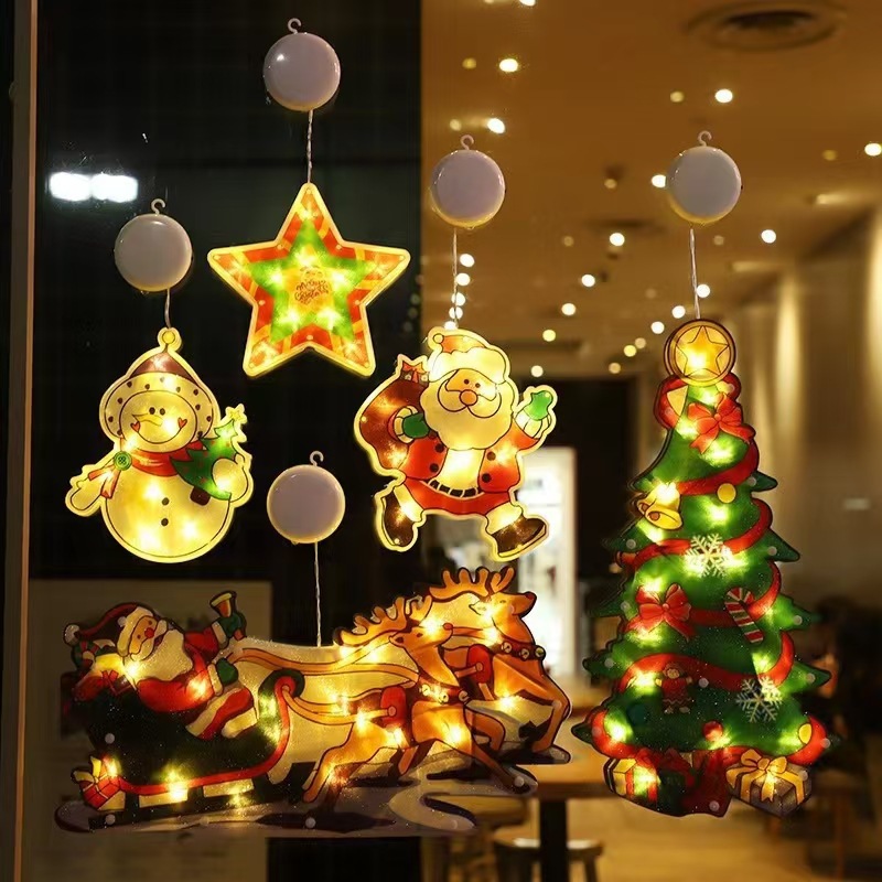 LED-Weihnachts-Sauglicht für Fensterdekoration