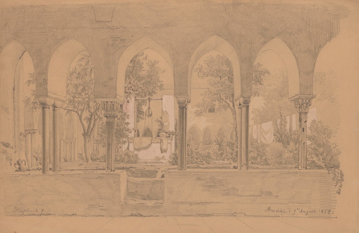 Cloister with Arcade Gallery in Amalfi 1858