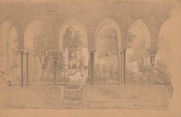 Cloister with Arcade Gallery in Amalfi 1858
