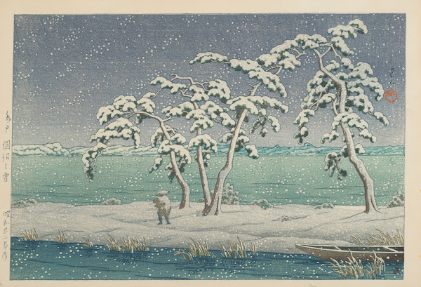 Mito Hinuma no yuki Snow at Hinuma Swamp in Mito 1947
