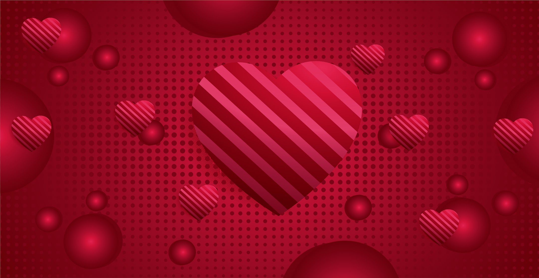 Valentine Background with love shape