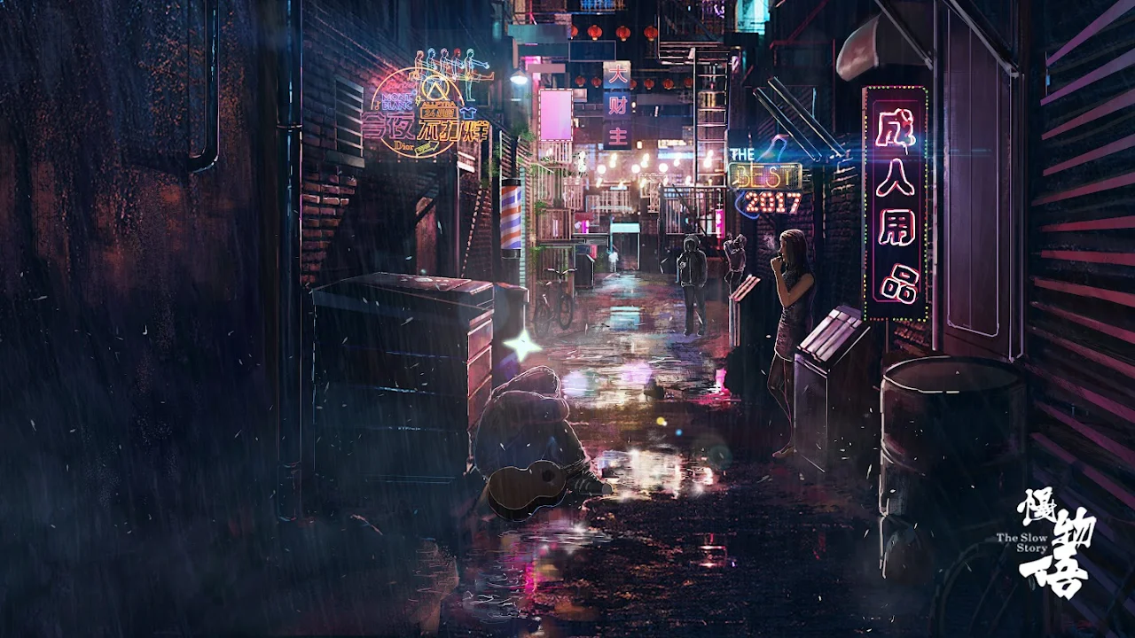 Cyberpunk, Street, Neon, City Lights, City 5K Desktop Wallpaper