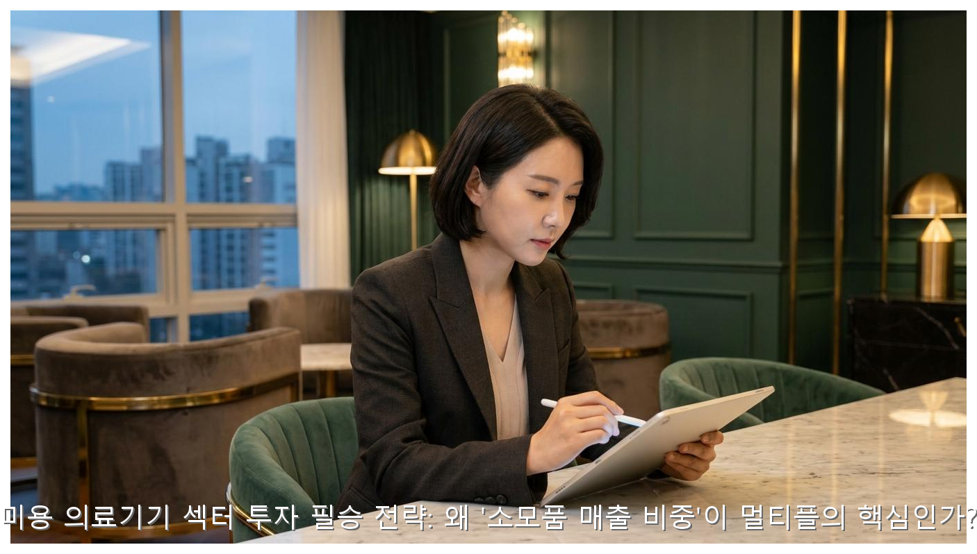 미용 의료기기 섹터 투자 필승 전략: 왜 '소모품 매출 비중'이 멀티플의 핵심인가? 핵심 안내 및 분석 인포그래픽 (4)