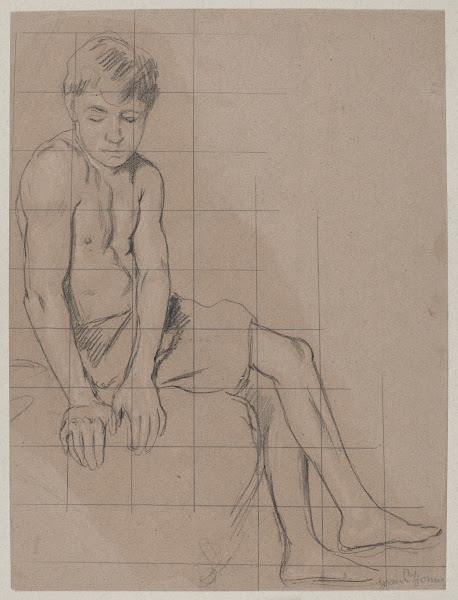 Study of a Sitting Boy 1892