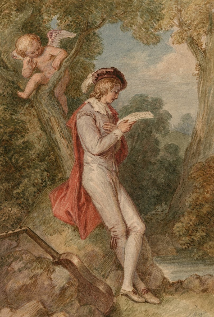 A scene from Loves labours lost  act IV sc 3