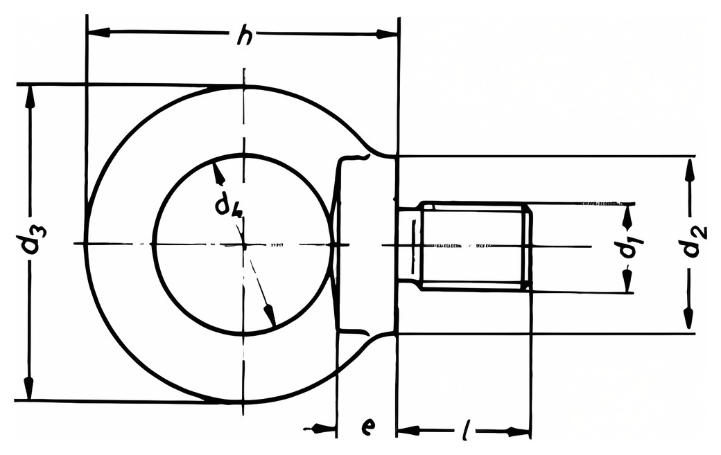 DIN 580 – Technical drawing