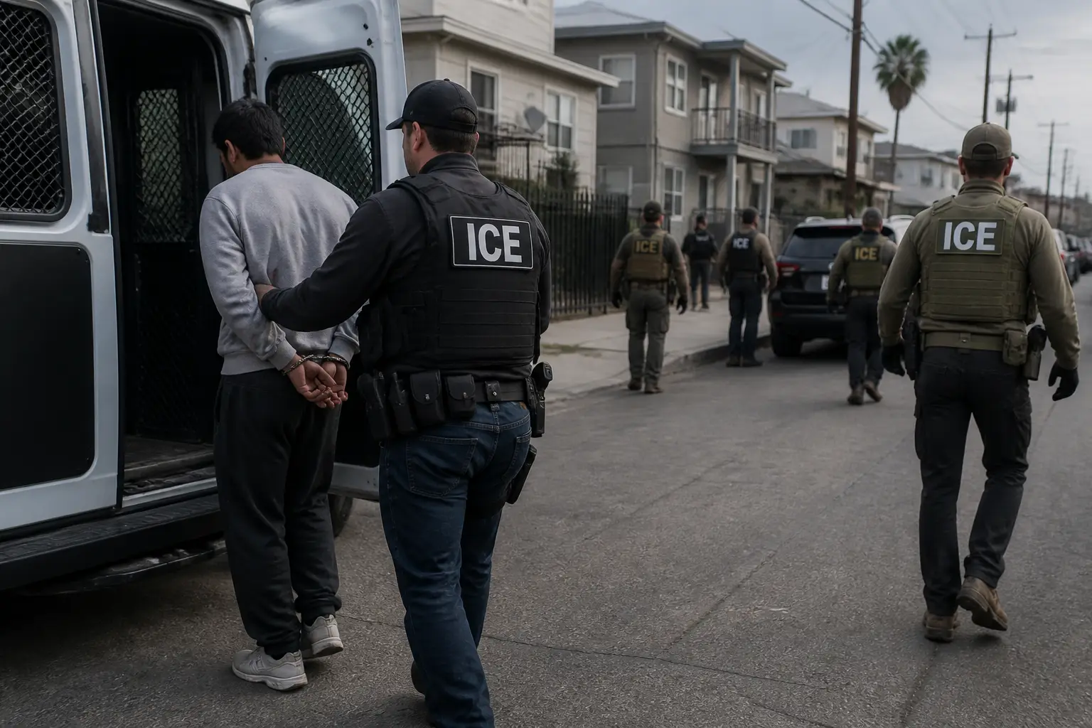 Editorial image for Three deaths in 24 hours mark surge in ICE enforcement under Trump campaign