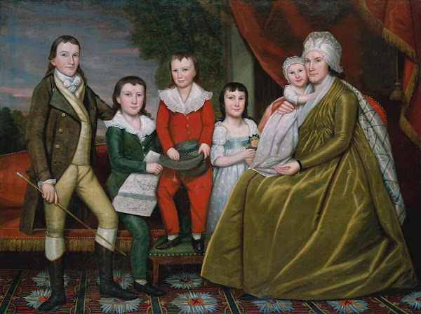 Mrs Noah Smith and Her Children 1798