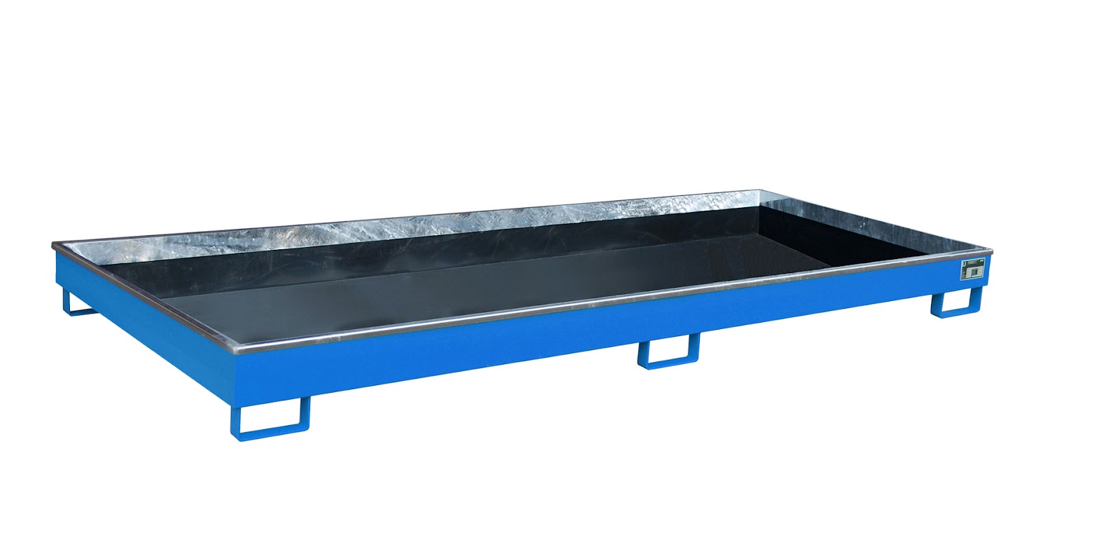 Stellingopvangbak met PE-binnenbak Stellingopvangbak RW 3300-1 PE, gelakt, Lichtblauw
