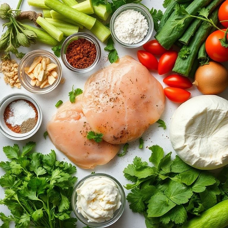 Ingredients for Easy Chicken Caesar Wrap Recipe for Quick Dinners - Simple & Delicious