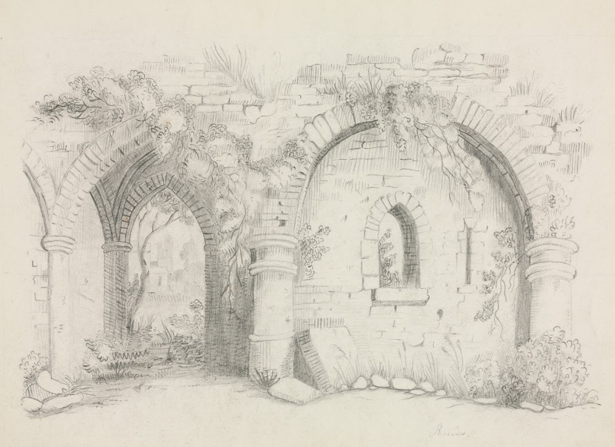 Ruins c 1840