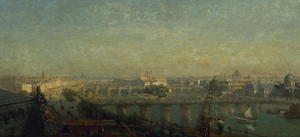 Paris du côté du levant vue prise des toits du Louvre 1856