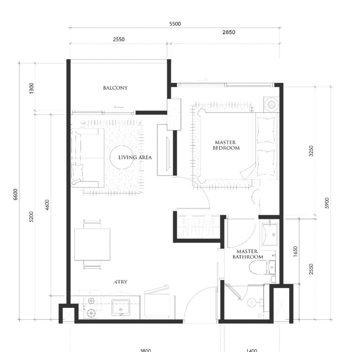 House Land and House Village - 3 Bed, Floor 1 storeed 8