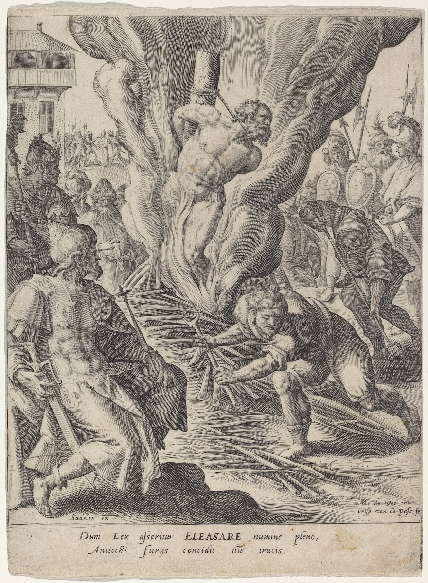 Eleazar Burned by Antiochus 1591