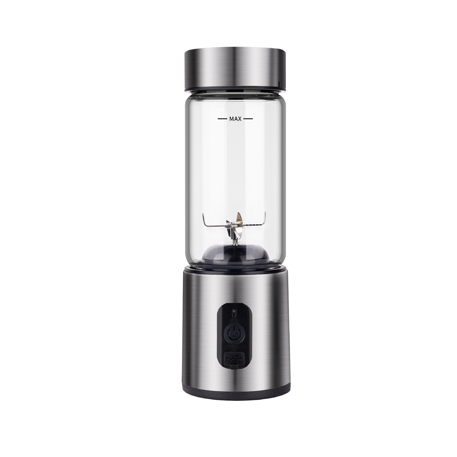 Tragbarer Entsafter aus Borosilikatglas, 400 ml
