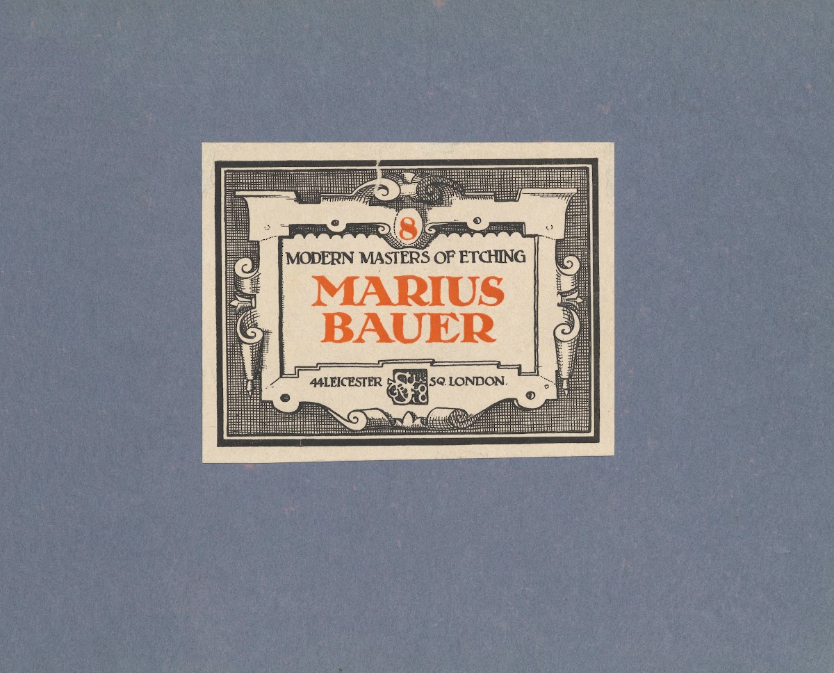 Modern Masters of Etching  Marius Bauer  cover 19th century
