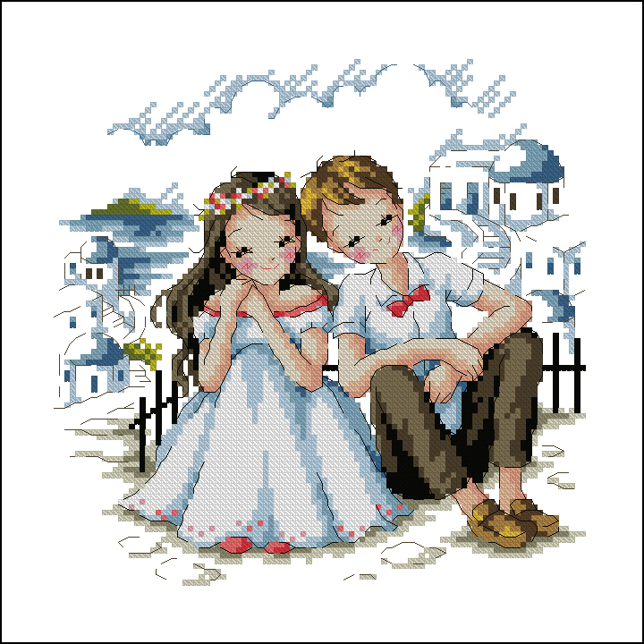 CMP SO3173 Lovers In Santorini