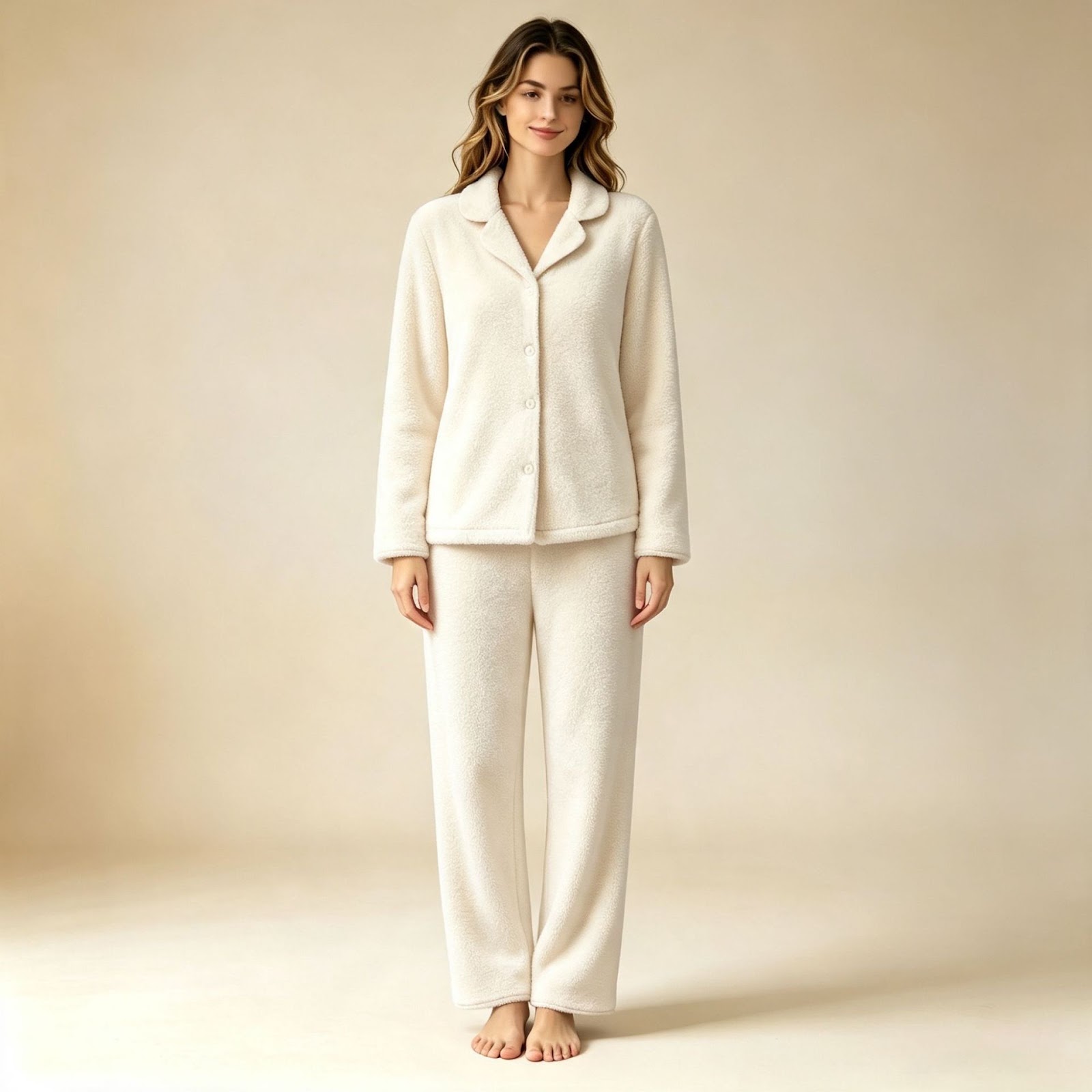 Christmas Pajama Set made of stretchy fleece