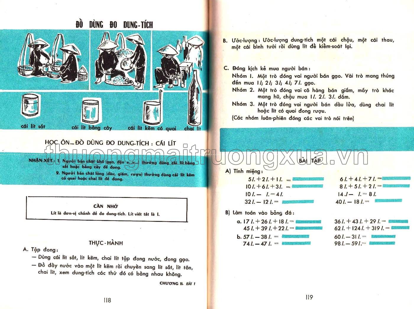 Em học toán lớp ba (1965) - Trang 66