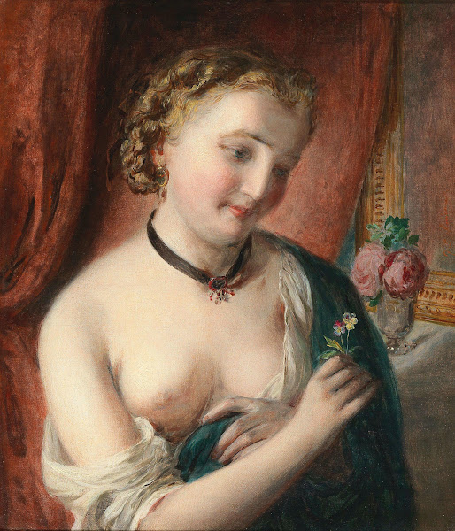 A girl with a black choker