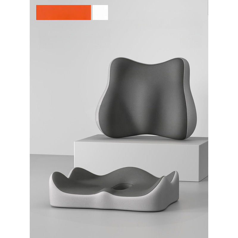 Seat cushion and lumbar support made of polyester