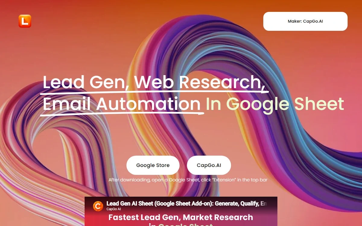 Captura de LeadGenSheet