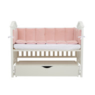 Бампер Twins Velour 360 см рожевий