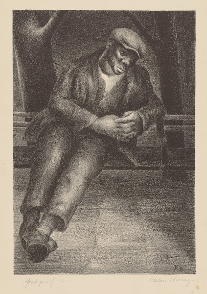 Man on Bench 1935   1943